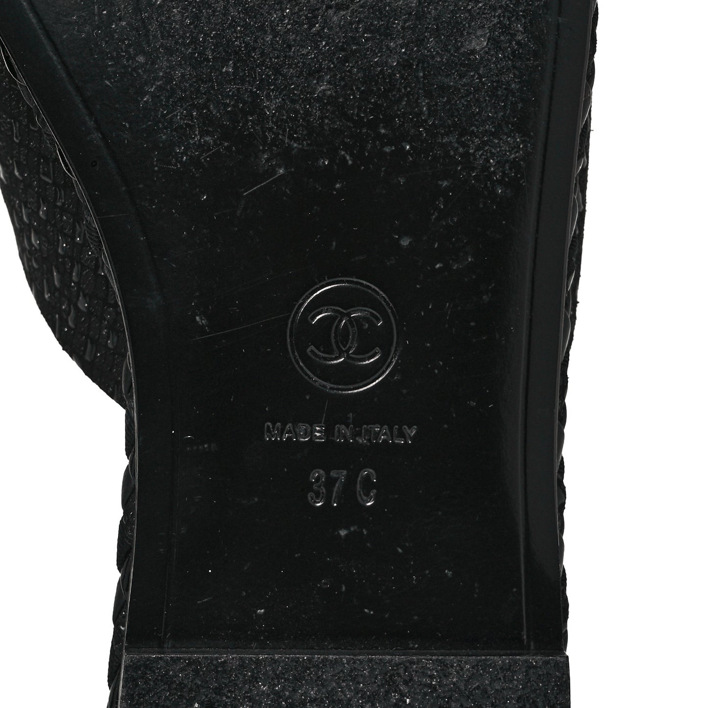 Fabric Mule Sandals 37 Black