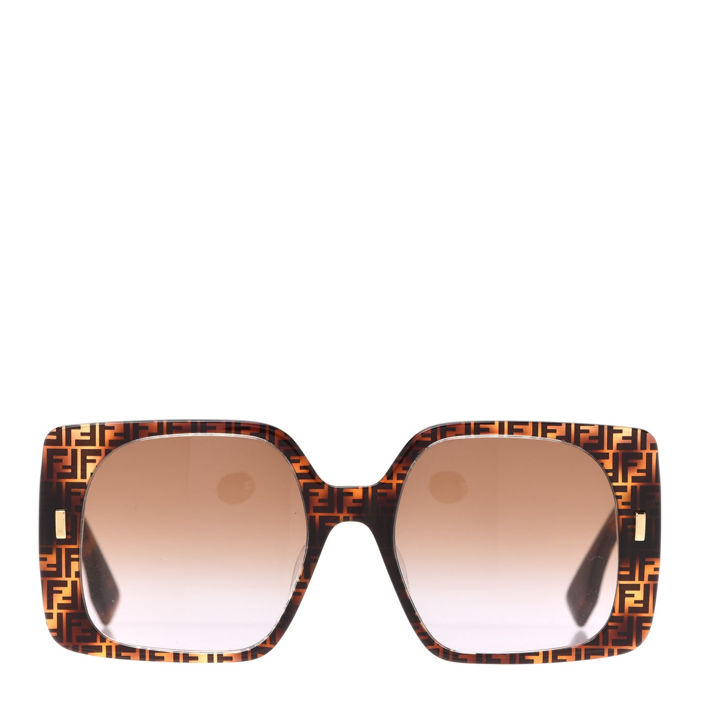 Acetate Fendi Bold Sunglasses FE40036U Havana Black