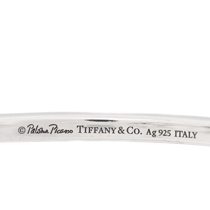 Tiffany Sterling Silver Paloma Picasso Knot Hinged Bangle Bracelet 3 of 4