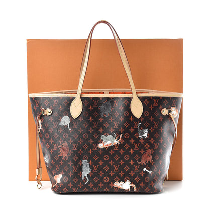 Louis Vuitton Catogram Neverfull MM Marron 10 of 10