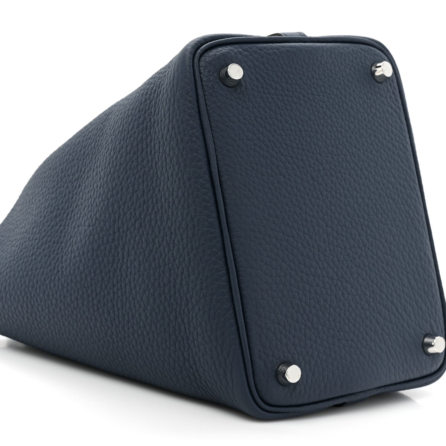 Hermes Taurillon Clemence Picotin Lock 18 PM Bleu de Prusse 9 of 10