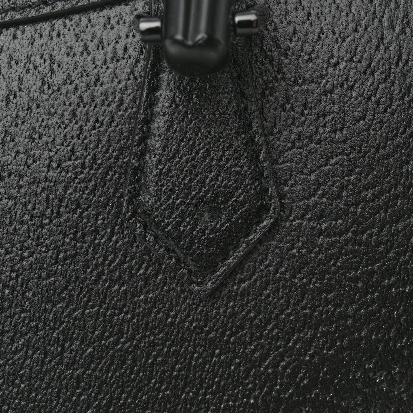 Textured Dollar Calfskin Web Monochrome Large Diana Tote Bag Black