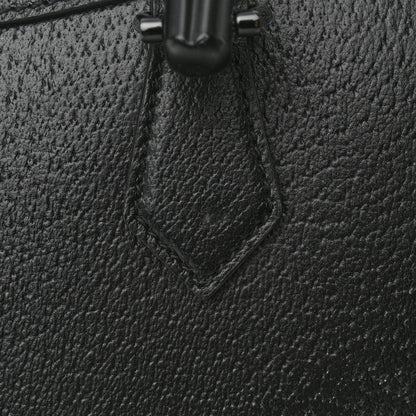 Gucci Textured Dollar Calfskin Web Monochrome Large Diana Tote Bag Black 15 of 15