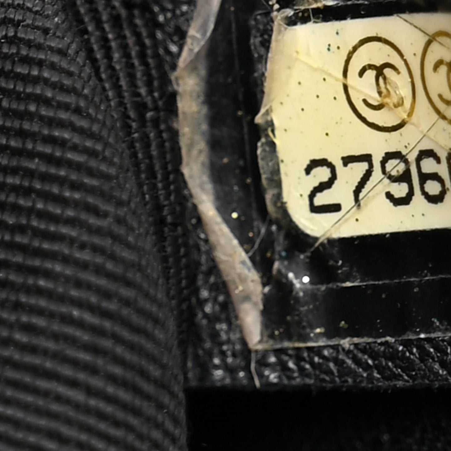 Grained Calfskin Small Chevron Chic Top Handle Flap Black