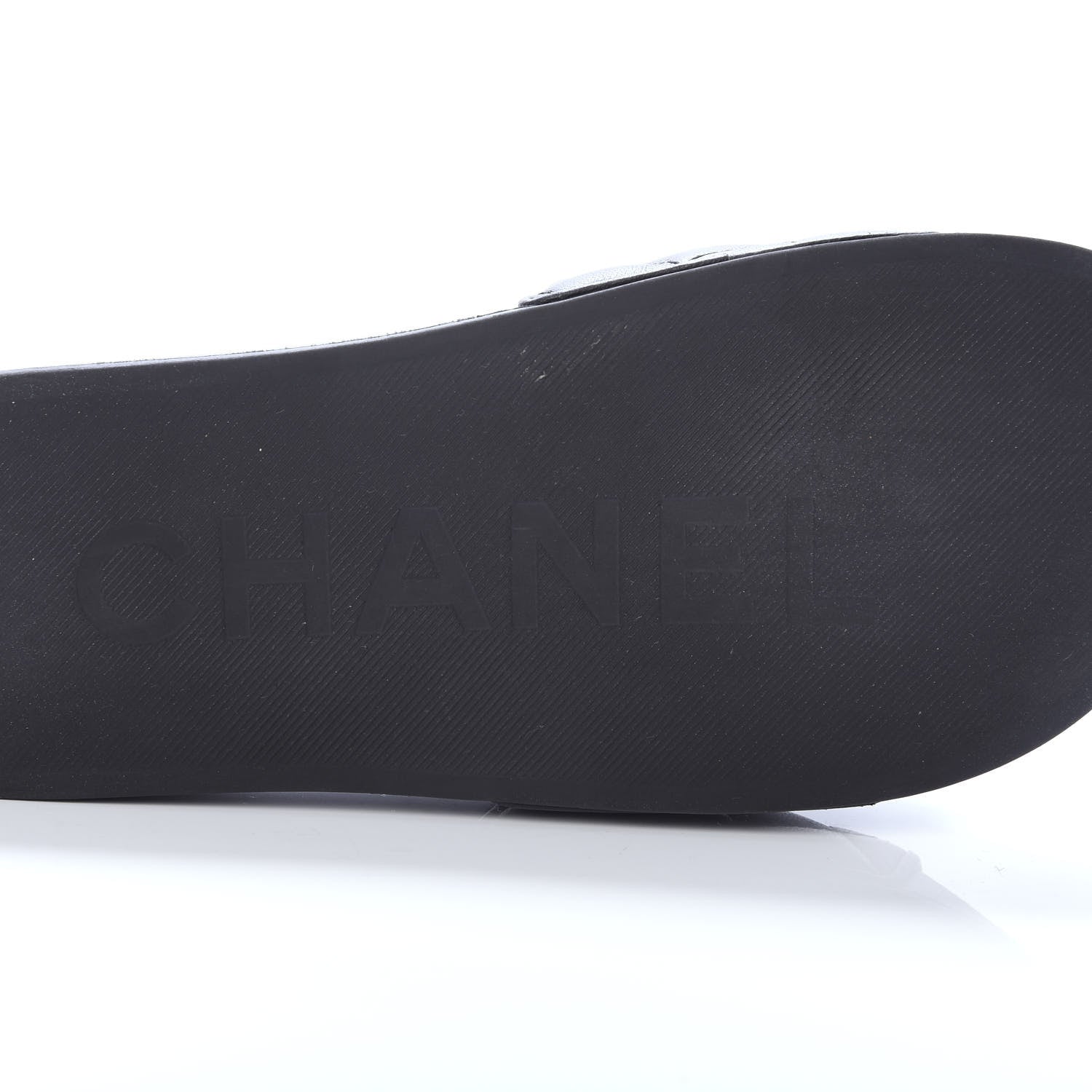 Chanel Lambskin Quilted CC Mules Sandals 37 Black 6 of 10