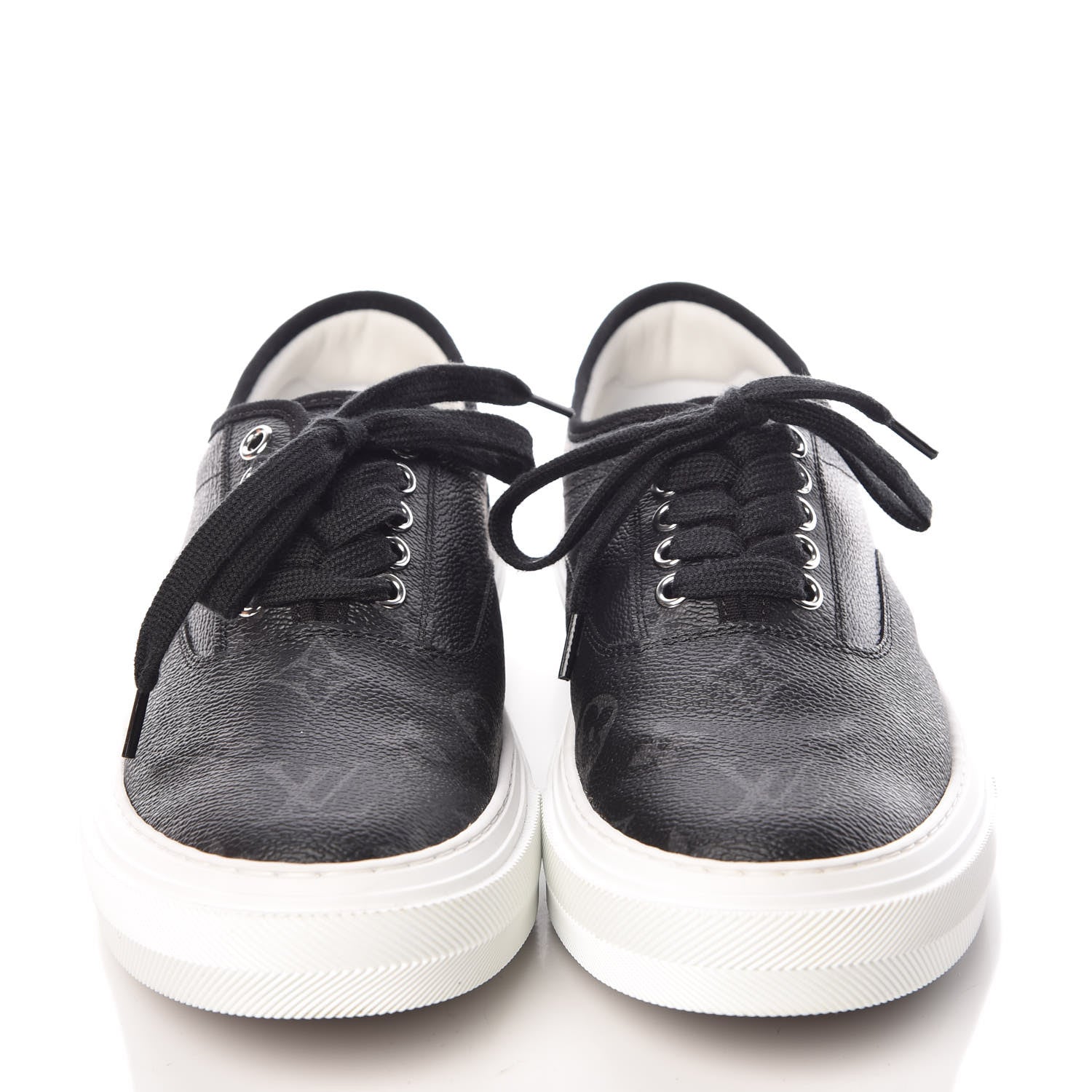 Louis Vuitton Monogram Eclipse Trocadero Sneakers 5 Black 2 of 8