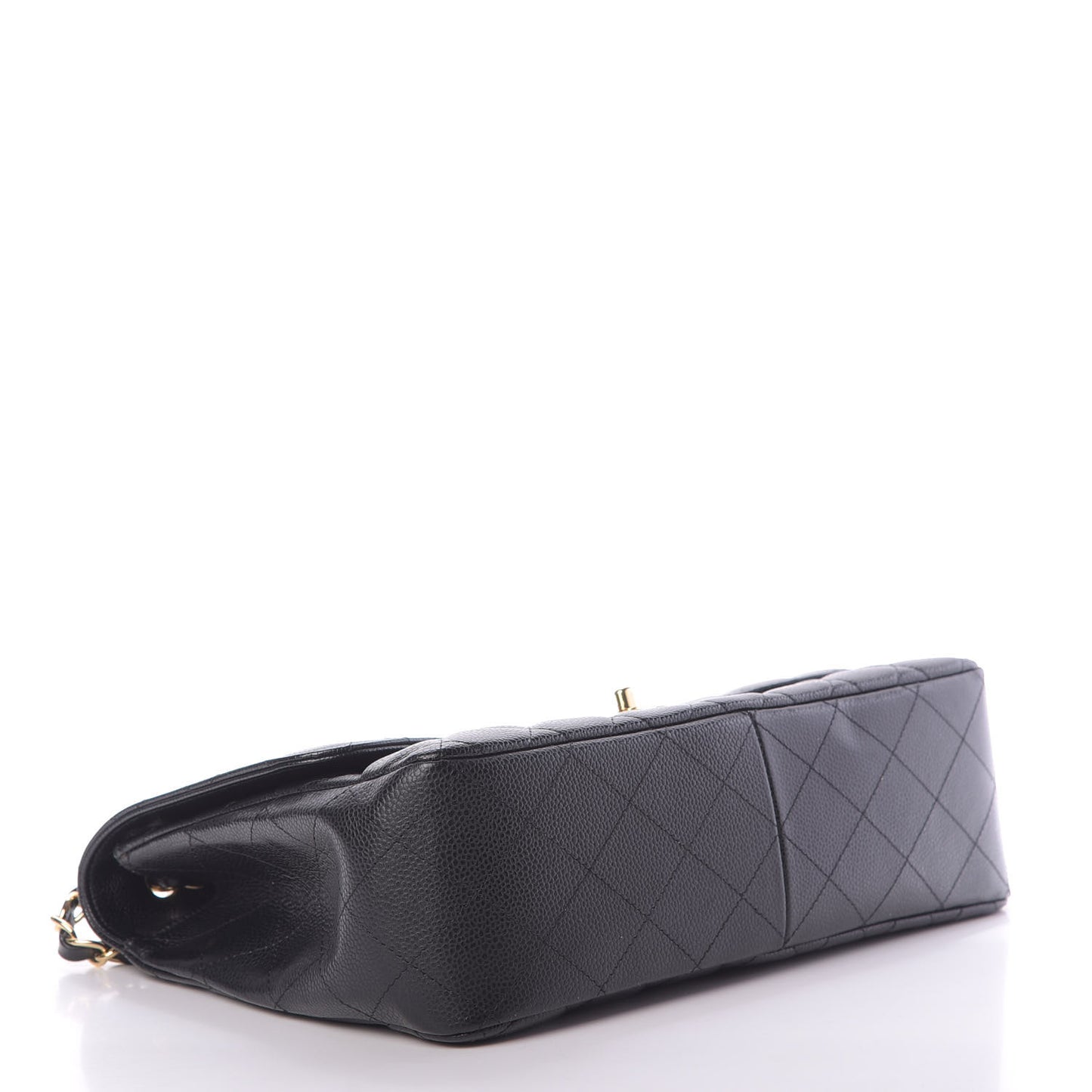 Caviar Quilted Jumbo Single Flap Black