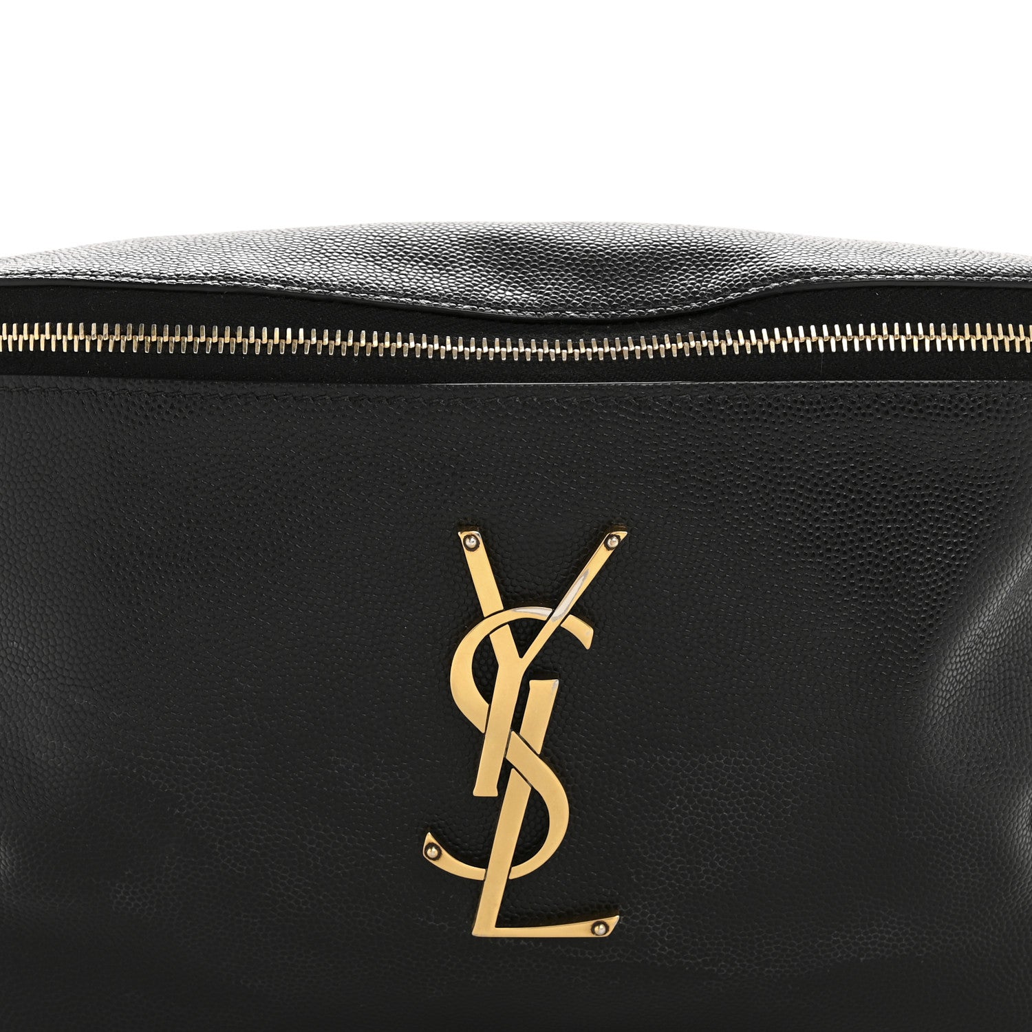 Saint Laurent Grain De Poudre Monogram Belt Bag Black 8 of 11