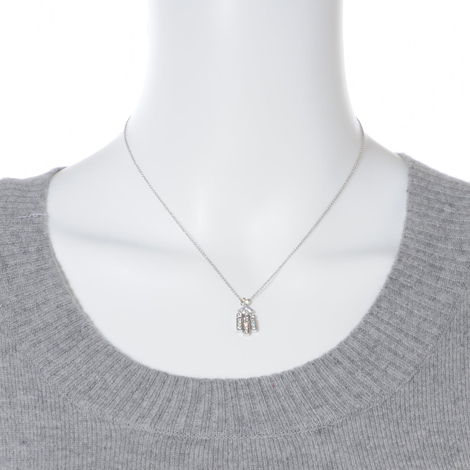 Tiffany Platinum Diamond Legacy Pendant Necklace 2 of 4