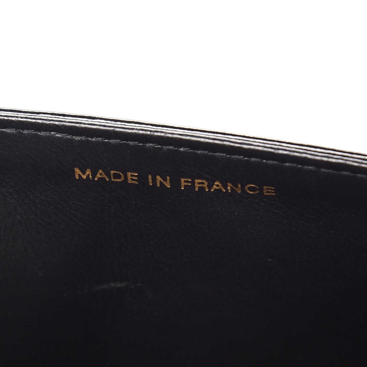 Patent Quilted Medium Double Flap Black