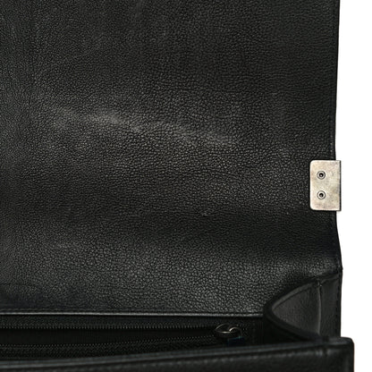 Chanel Grained Calfskin Quilted New Medium Boy Flap Black 15 of 18
