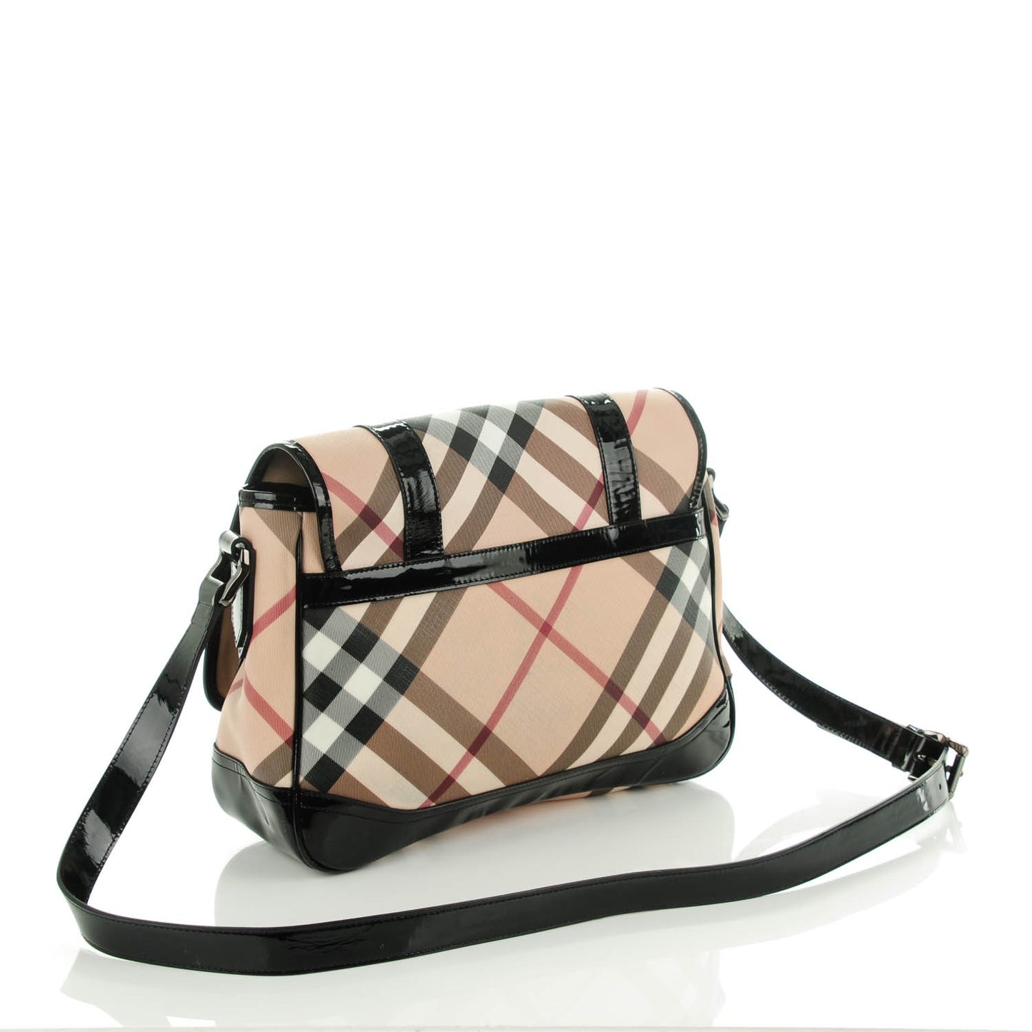 Nova Check Messenger Bag Black