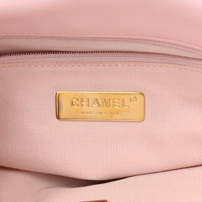 Chanel Lambskin Quilted Medium Chanel 19 Flap Light Pink 6 of 17