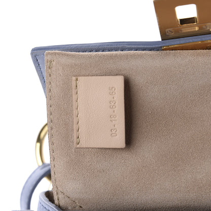 Chloe Calfskin Quilted Mini Drew Bijou Shoulder Bag Washed Blue 9 of 11