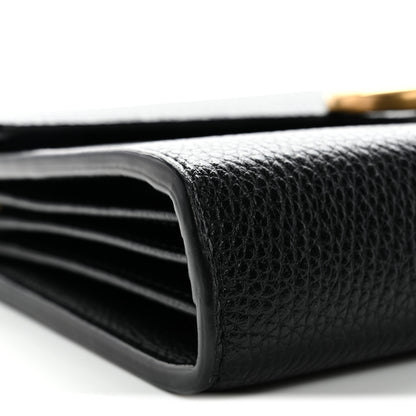 Gucci Calfskin GG Marmont Chain Wallet Black 9 of 11