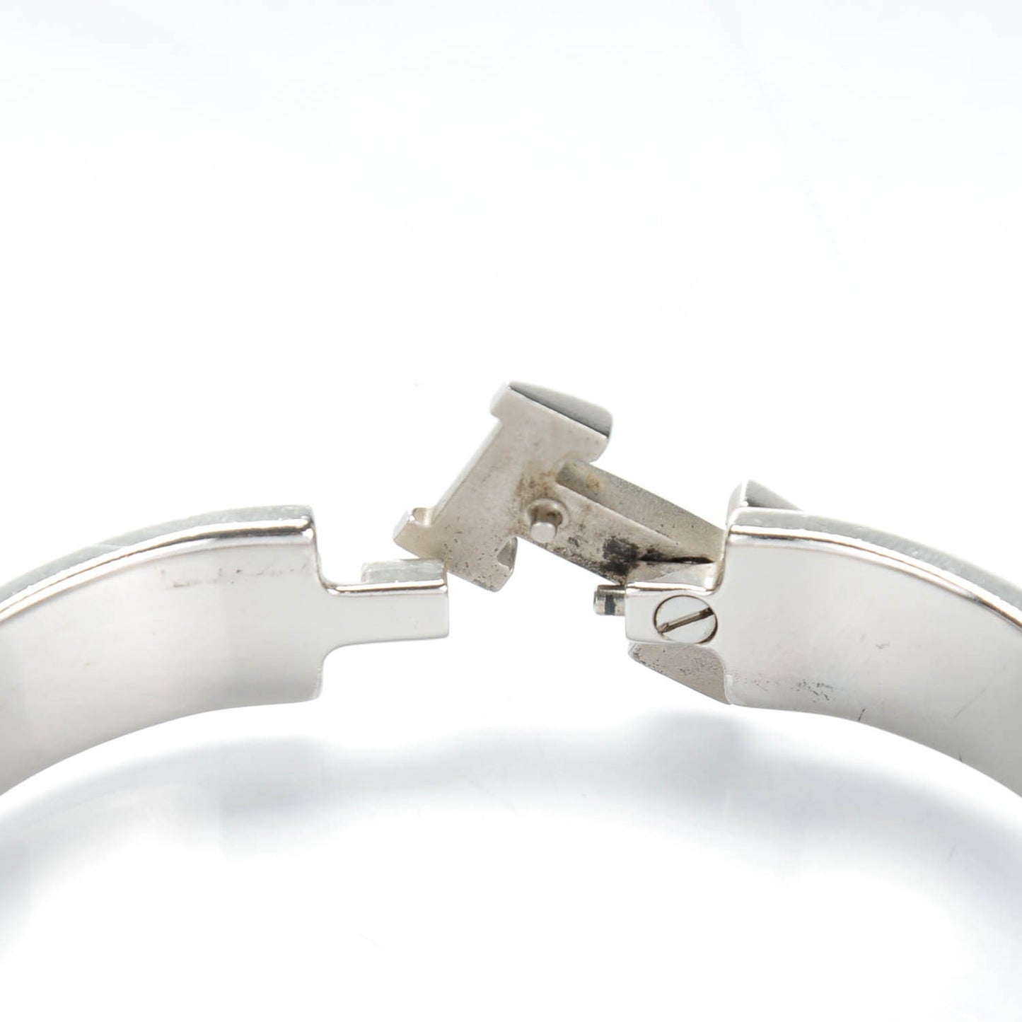 Enamel Narrow Clic Clac H Bracelet PM Black