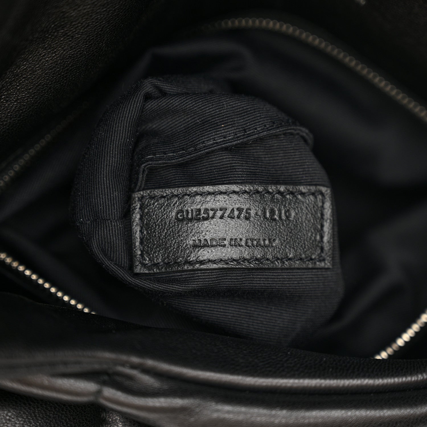 Saint Laurent Lambskin Quilted Medium Loulou Puffer Monogram Chain Satchel Black 7 of 10