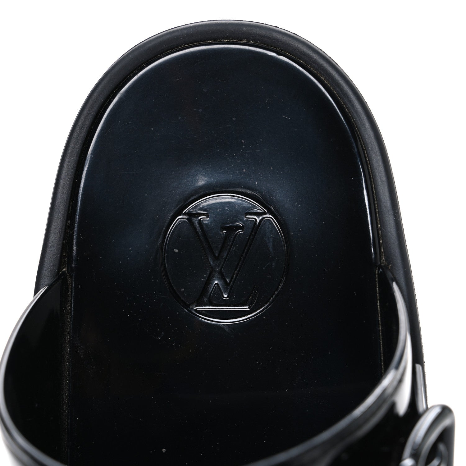 Louis Vuitton Monogram Sunbath Flat Mule Sandals 37 Black 1767111