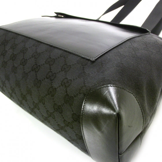 Monogram Canvas Tote Black