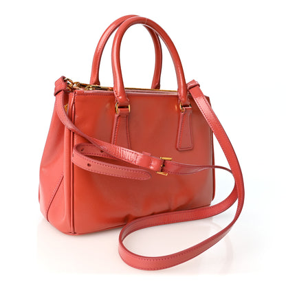 Prada Saffiano Vernice Mini Galleria Double Zip Tote Tamaris 3 of 10