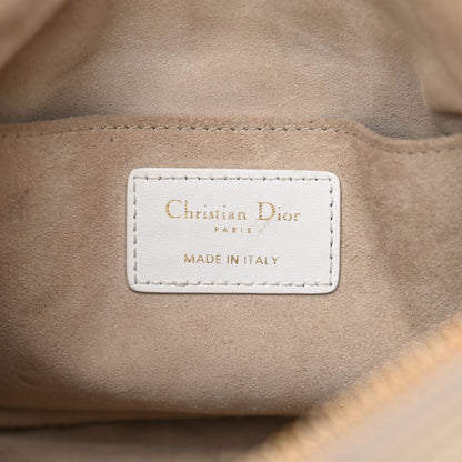 Christian Dior Lambskin Cannage Medium Dior Vibe Hobo Bag Beige 6 of 8