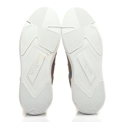Givenchy Calfskin Wing Iridescent Low Top Sneakers 38.5 Multi 5 of 8