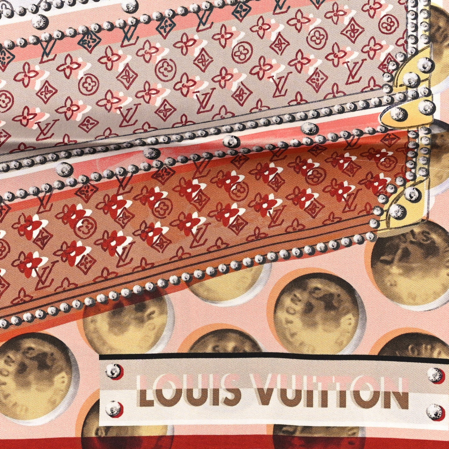 Silk Trunks Square Scarf Multicolor
