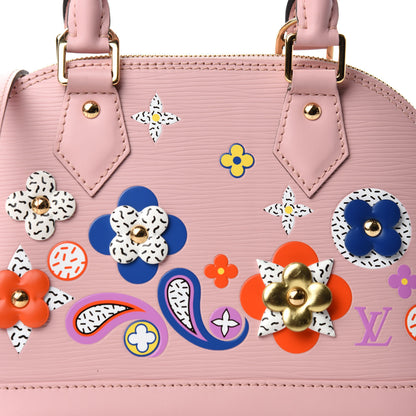 Louis Vuitton Epi Blooming Flowers Alma BB Rose Ballerine 12 of 12