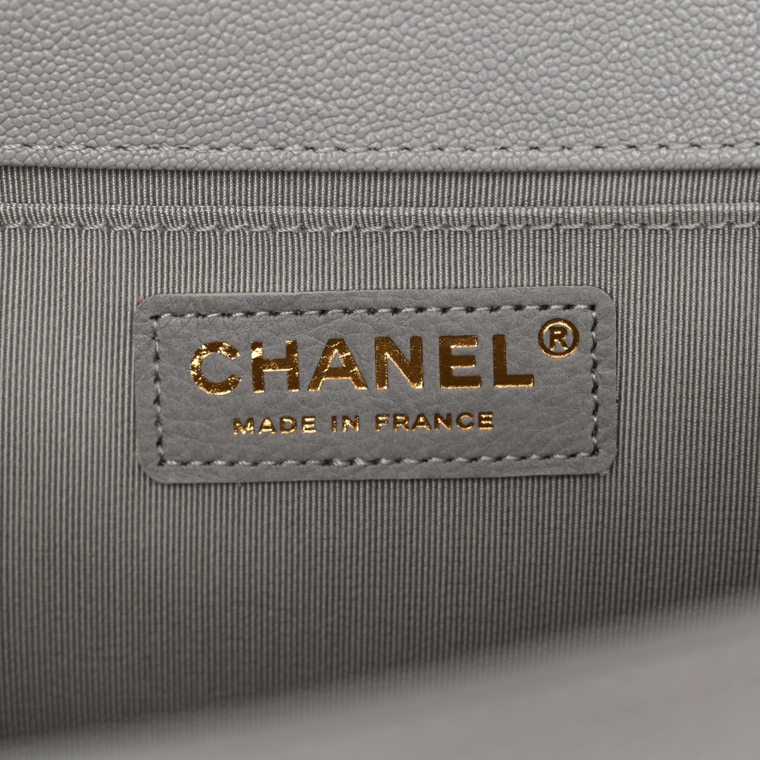 Chanel Caviar Quilted Medium Boy Flap Light Grey 6 of 11