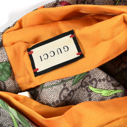 Gucci Silk Monogram Flora Print Headband M Orange 3 of 4
