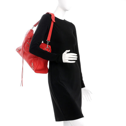 Balenciaga Vibrato Calfskin Classic Silver Hardware City Rouge Cerise 2 of 8