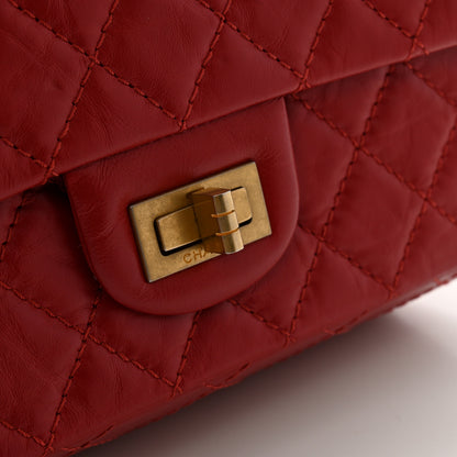 Chanel Aged Calfskin Quilted 2.55 Reissue Mini Flap Red 11 of 12