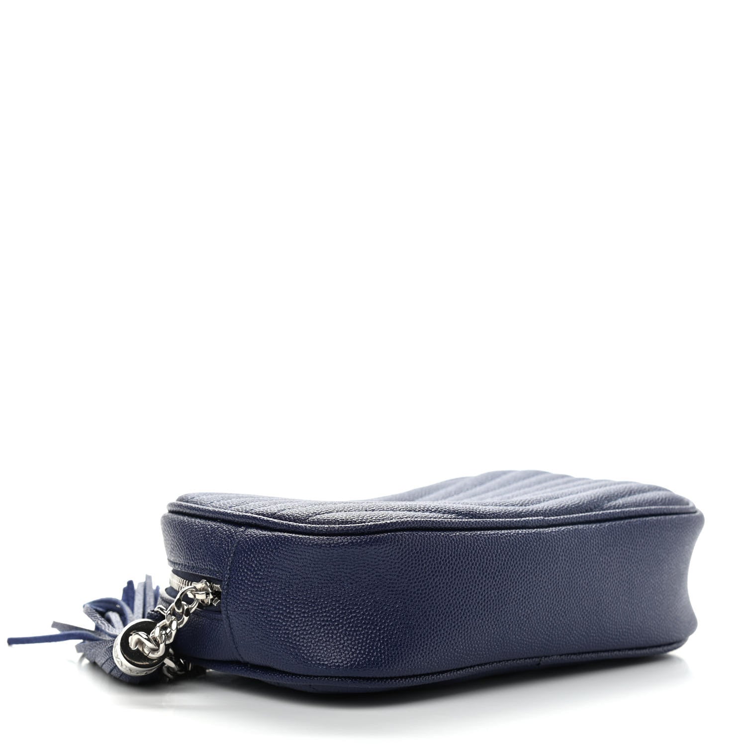Saint Laurent Grain De Poudre Matelasse Monogram Mini Lou Camera Bag Azure Blue 4 of 9