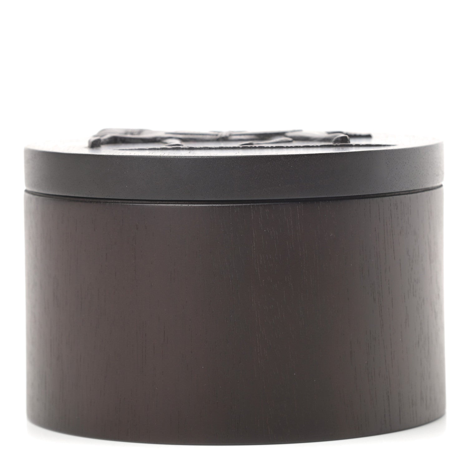 Hermes Mahogany Wood Cheval a la Couverture Twilly Box Acajou Ebenise 1 of 11