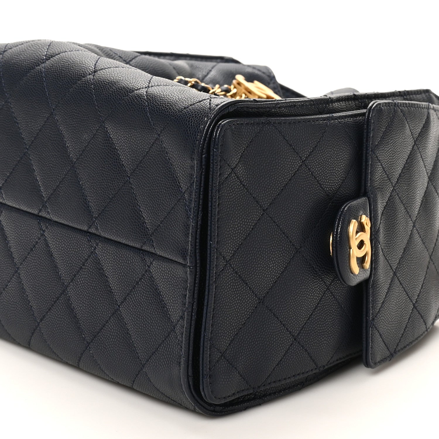 Chanel Caviar Quilted Small Chanel 25 Handbag Dark Navy 10 of 11