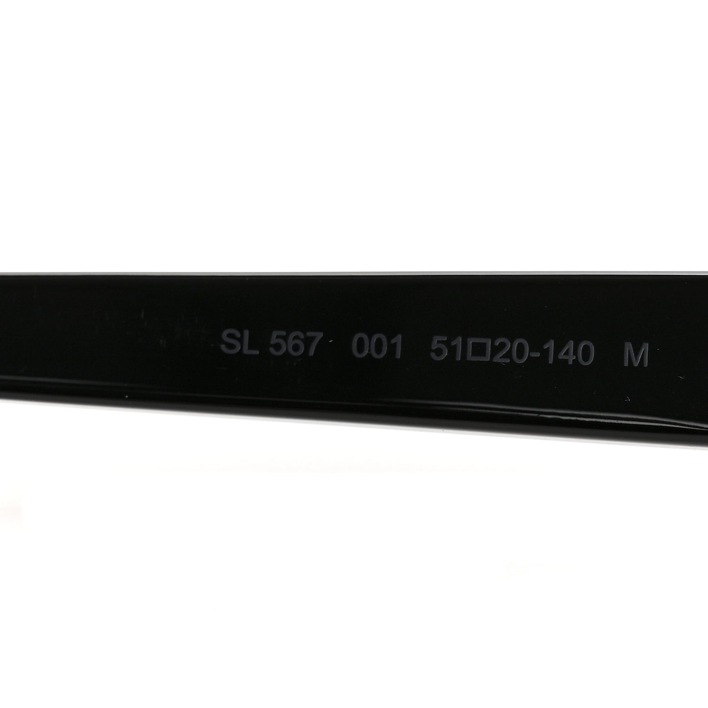 Acetate Sunglasses SL 567 001 Black