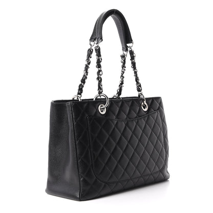 Chanel Caviar Quilted Grand Shopping Tote GST Black 3 of 10