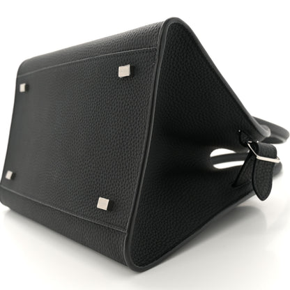 The Row Grained Calfskin Soft Margaux 10 Bag Black 9 of 9