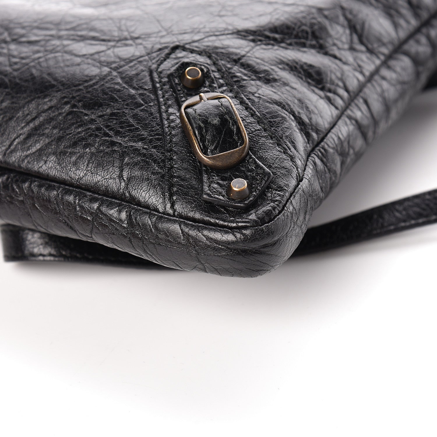 Balenciaga Agneau Classic Hardware Flat Crossbody Black 9 of 10