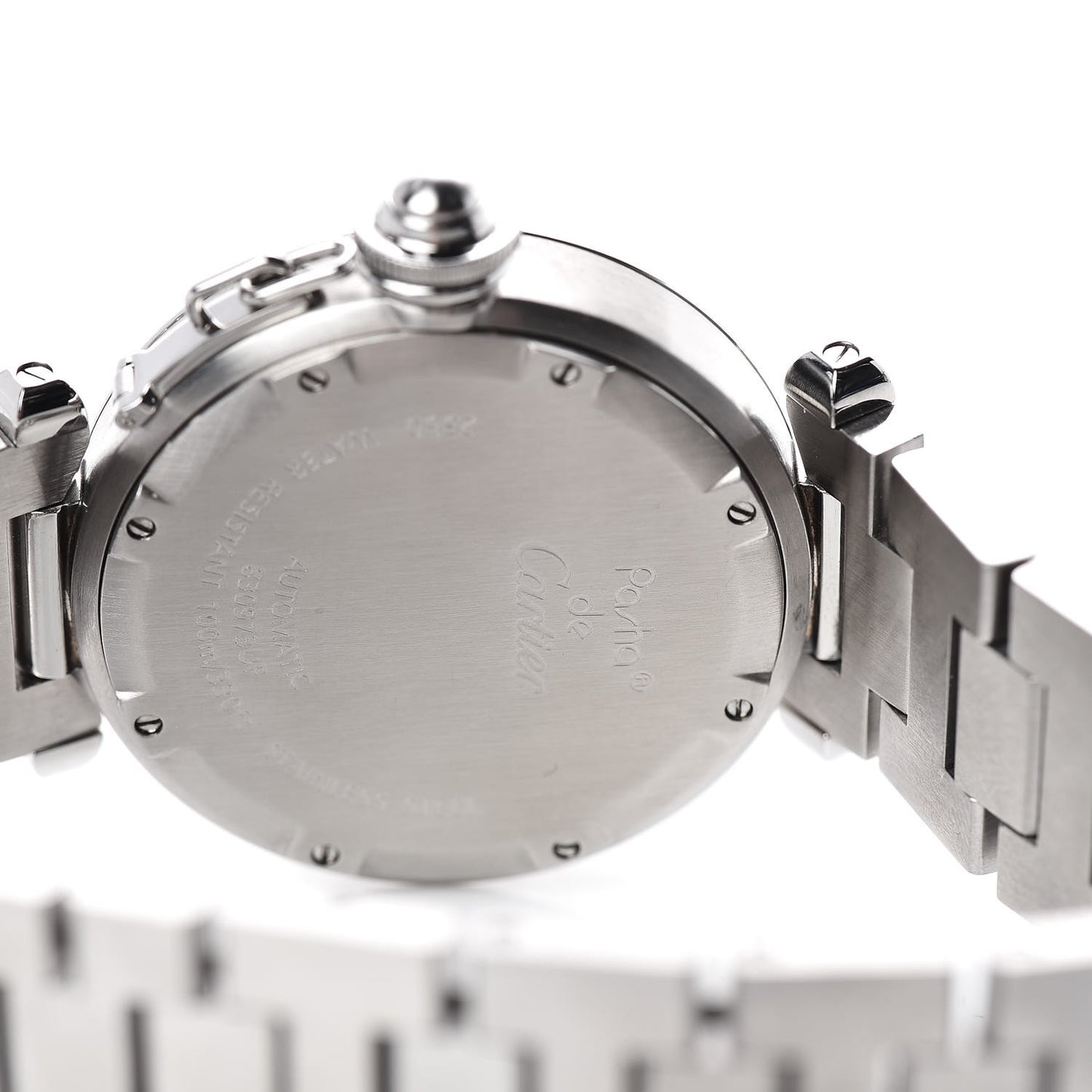 Stainless Steel 35mm Pasha C Big Date Automatic Watch Black