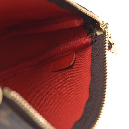 Louis Vuitton Monogram 2020 Christmas Animation Bumper Cars Mini Pochette Accessories Coquelicot 6 of 8