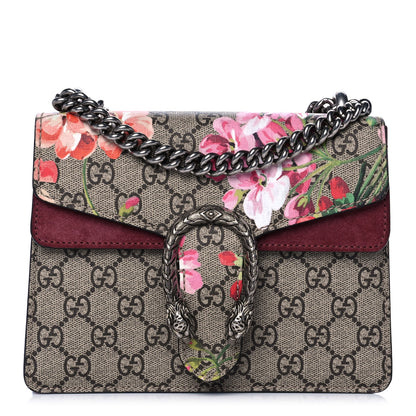 Gucci GG Supreme Monogram Blooms Mini Dionysus Shoulder Bag Beige Multicolor Dry Rose 1 of 13
