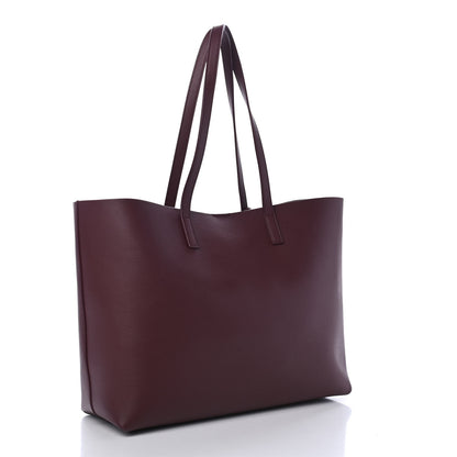Saint Laurent Calfskin Large Shopping Tote Dark Red 2 of 4