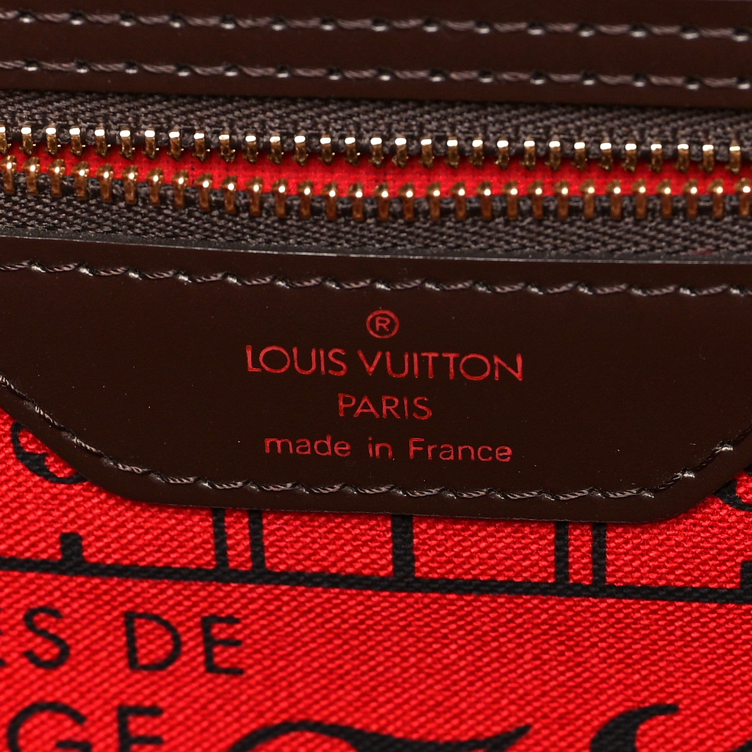 Louis Vuitton Damier Ebene Neverfull MM 5 of 9