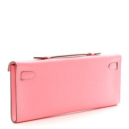 Hermes Epsom Kelly Cut Clutch Pochette Rose Confetti 3 of 7
