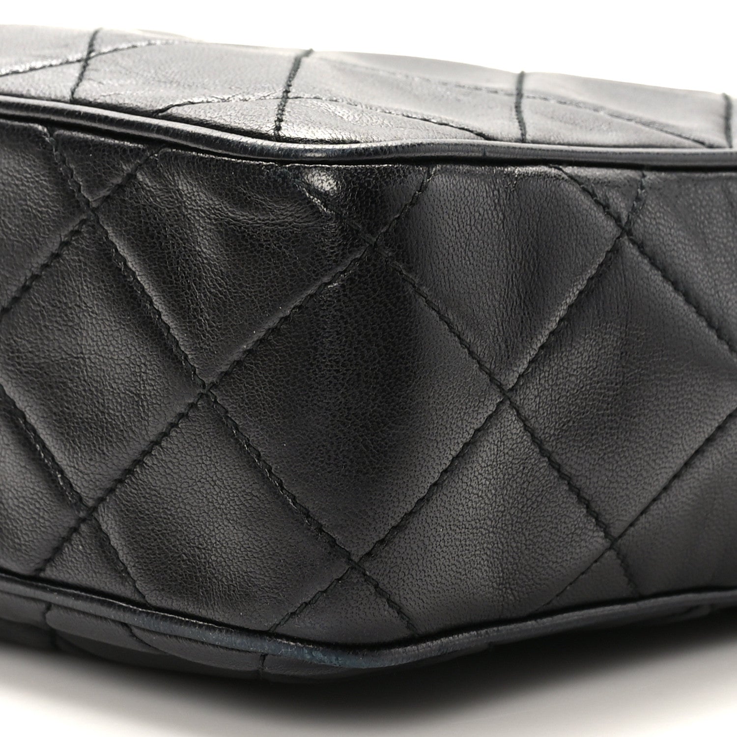 Chanel Lambskin Quilted Camera Case Black 9 of 9