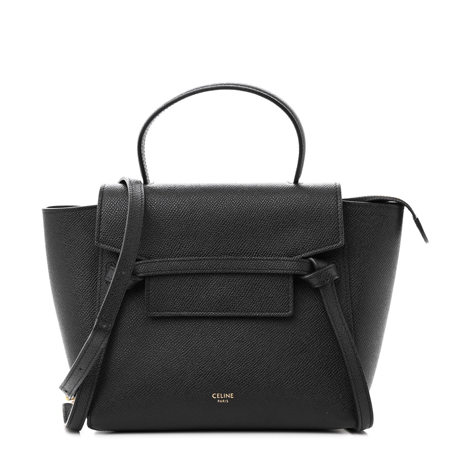 Celine Grained Calfskin Nano Belt Bag Black 1 of 16