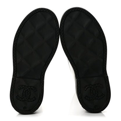 Chanel Caoutchouk CC High Boots 37 Black 6 of 9