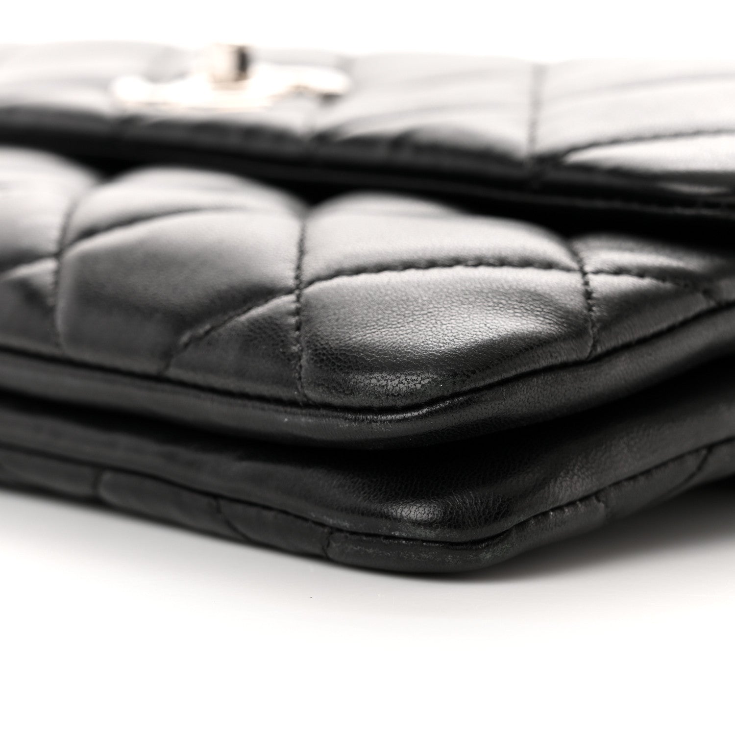 Chanel Lambskin Quilted Double Sided Clutch With Chain Black 12 of 12