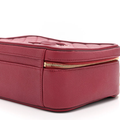 Chanel Caviar Quilted Large CC Filigree Vanity Case Burgundy 10 of 10
